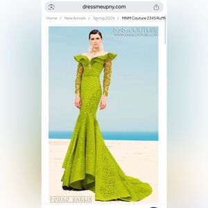 Sarkis Fouad Evening  Couture Gown Dress
